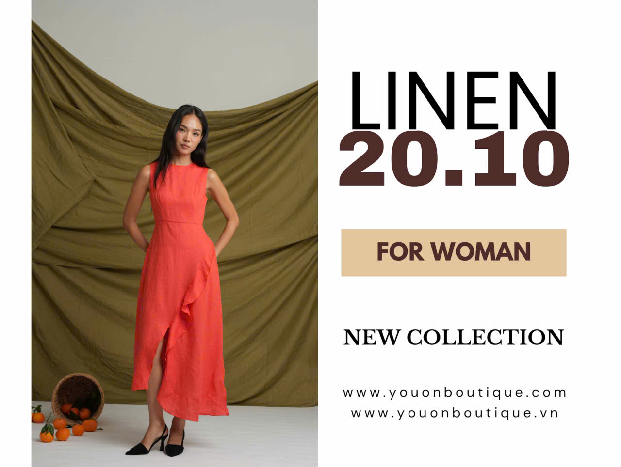 Gợi ý outfit Linen ngày 20/10 cùng youOn boutique