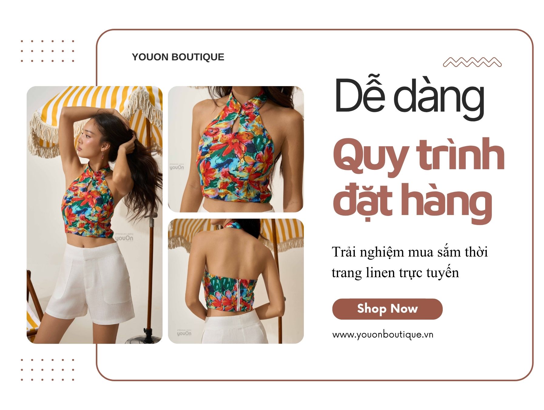 Quy trình đặt hàng dễ dàng – Trải nghiệm mua sắm thời trang linen trực tuyến
