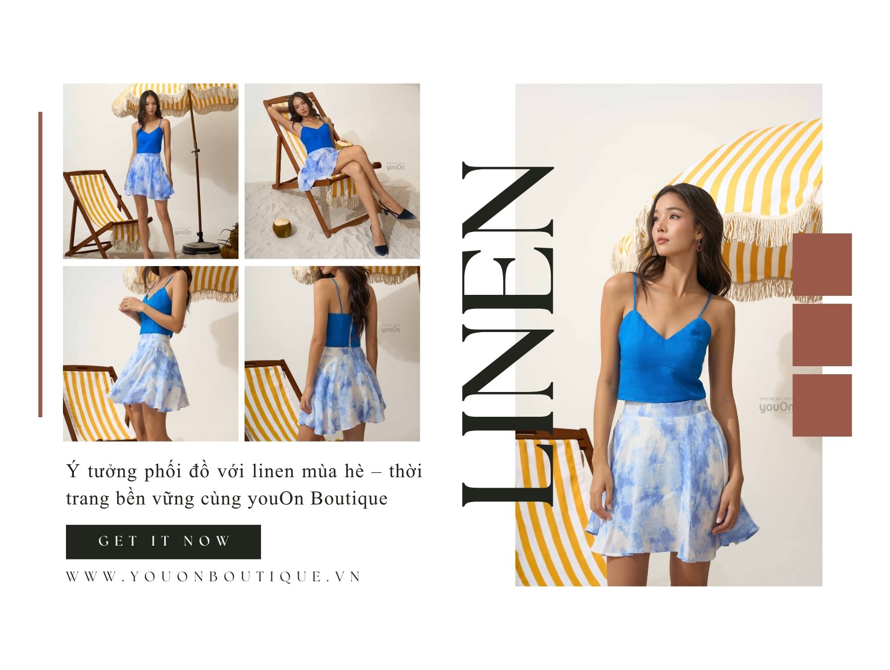 Thời trang bền vững cùng bộ sưu tập Linen youOn Boutique